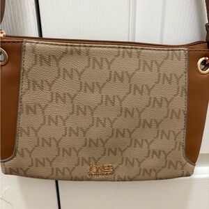 Jones New York Stylish Tan and Brown Women's Bag